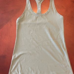Lululemon Racerback Tank - creamy mint colour.